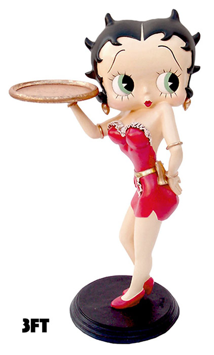 Betty Boop Red Waitress Display Figure